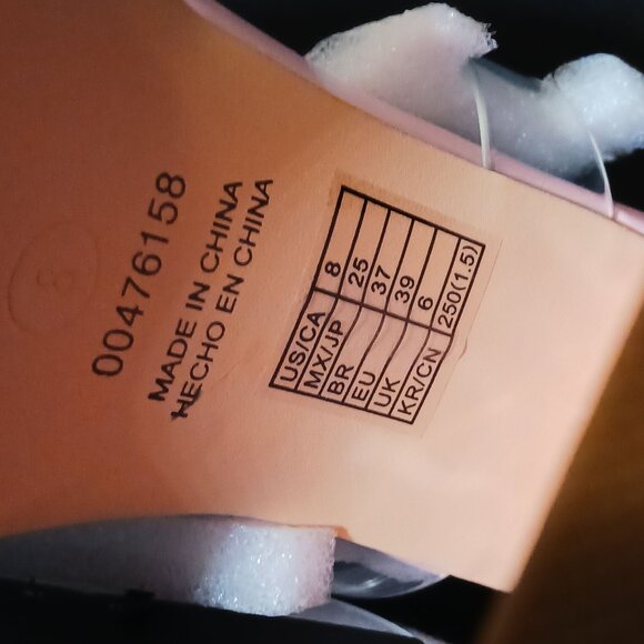 NEW Forever 21 Clear-Vamp Stacked Platform Heels in Light Pink, Size 8 Sandals - Picture 10 of 11